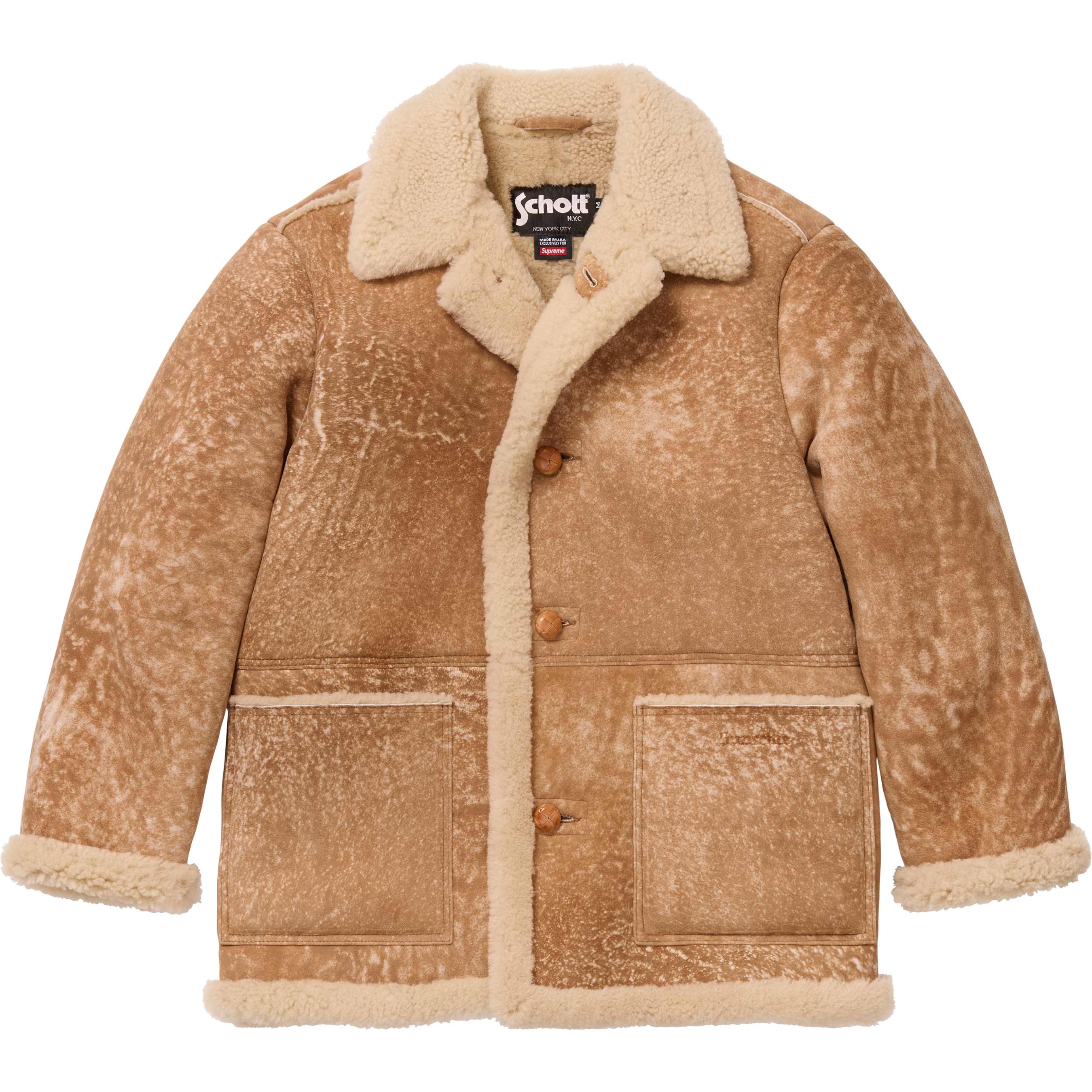 Supreme®/Schott® Shearling Coat view 4